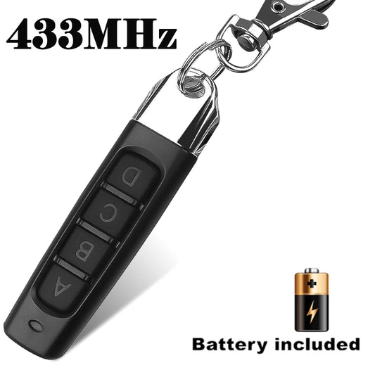 Kebidu 433MHZ Copia Control Remoto Automático 4 Canales Código Puerta de Garaje Puerta Abridor Control Remoto Duplicador Código Clonación Llave de Coche 