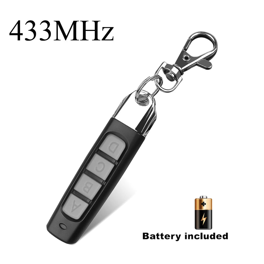 kebidu 433MHZ Copy Remote Control Auto 4 Channe Code Garage Gate Door Opener Remote Control Duplicator Cloning Code Car Key Leedoar