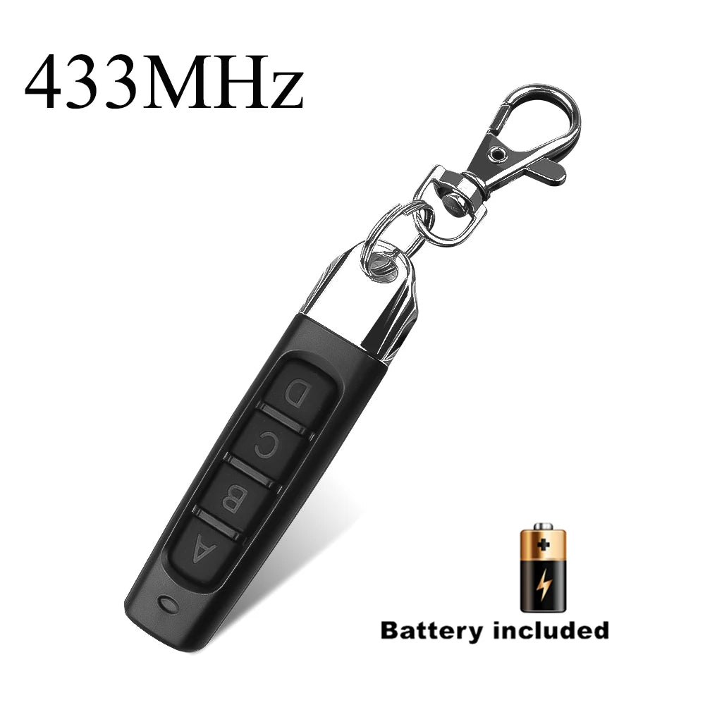 kebidu 433MHZ Copy Remote Control Auto 4 Channe Code Garage Gate Door Opener Remote Control Duplicator Cloning Code Car Key Leedoar