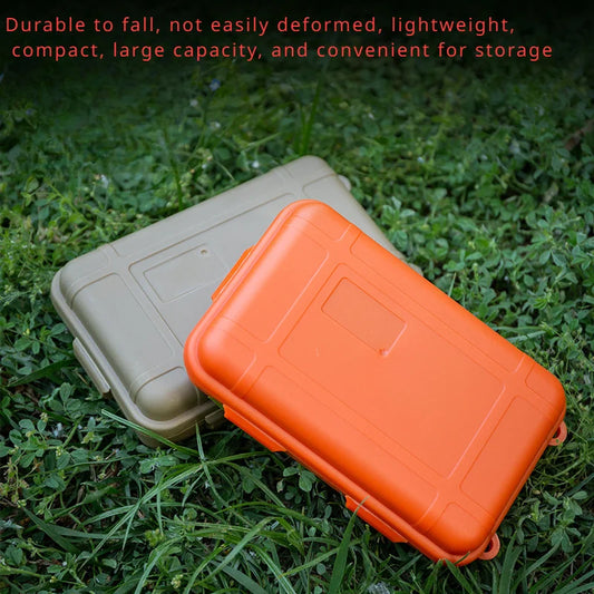 set Small Outdoor Waterproof Seal Storage Box, Shockproof Home & Office Organizer, Survival Container Leedoar